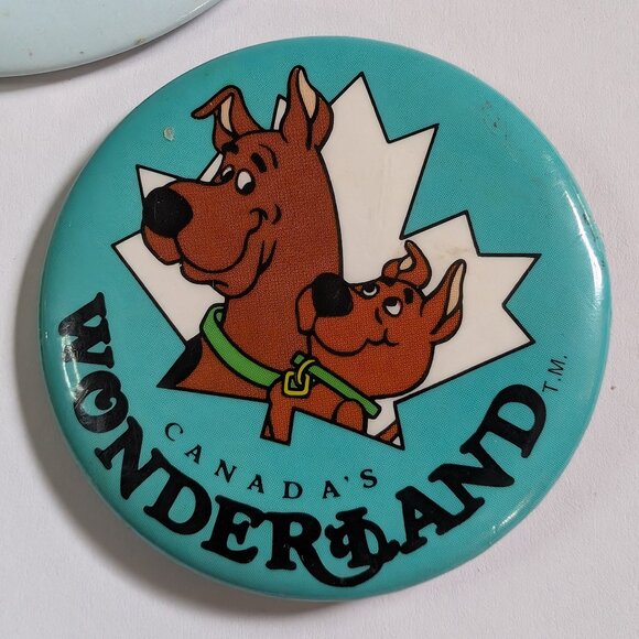 CANADA'S WONDERLAND BUTTON LOT OF 3 PINBACKS TORONTO CANADA VINTAGE FLINTSTONES - Picture 8 of 9